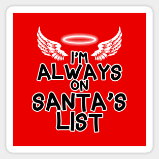 Funny Santa Claus Christmas Naughty And Nice List Xmas Meme Sticker